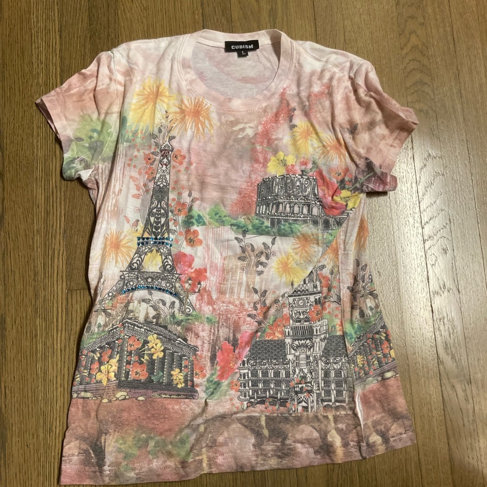 Paris print shirt